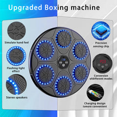 New Music Boxing Machine, Smart Bluetooth ,Wall Mounted Music Boxing Trainer Gym