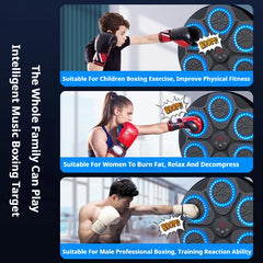 New Music Boxing Machine, Smart Bluetooth ,Wall Mounted Music Boxing Trainer Gym