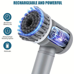 Electric Spin Scrubber Cordless Electric Cleaning Brush