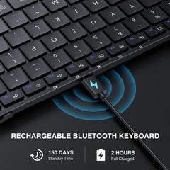 Bluetooth Full-Size Foldable Keyboard