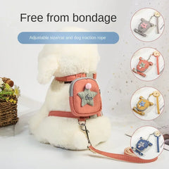 Pet Dog Lead leash  Backpack