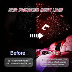 4 In 1 Retractable Car Charger starry light