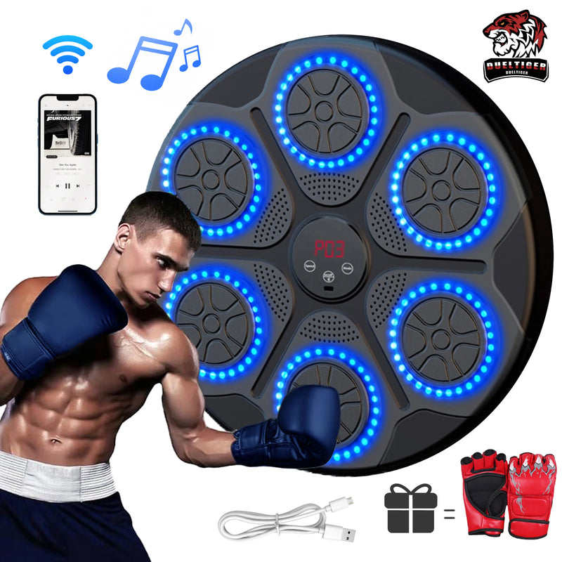 New Music Boxing Machine, Smart Bluetooth ,Wall Mounted Music Boxing Trainer Gym