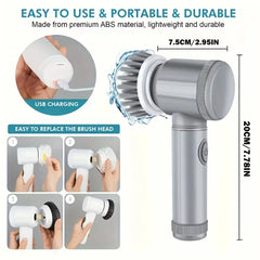 Electric Spin Scrubber Cordless Electric Cleaning Brush