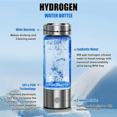 Rechargeable Portable Hydrogen Rich Water Generator