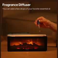 Air Humidifier with  Realistic Fire